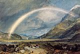 Kilchern Castle with the Cruchan Ben Mountains Scotland Noon by Joseph Mallord William Turner